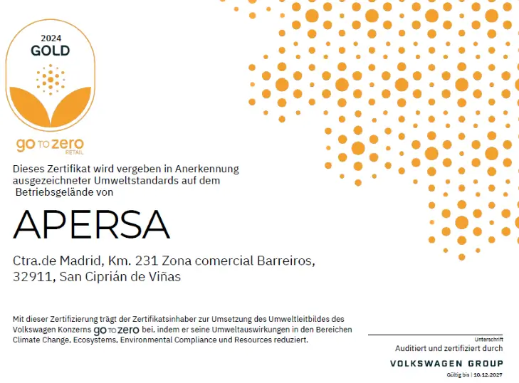 Certificado Go to Zero Gold 2024