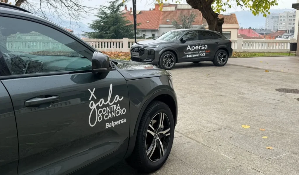 Apersa Audi como vehículo oficial de la Gala Contra el Cáncer 2025 en Ourense